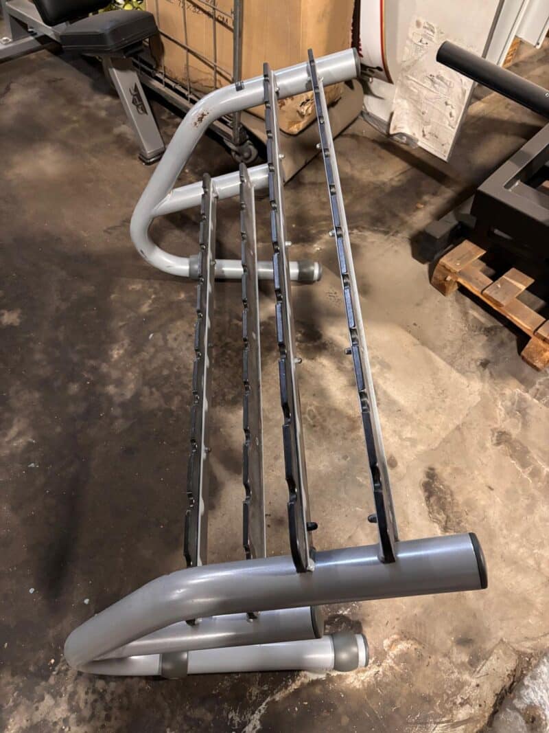 Technogym käsipainoteline 2 tasoinen 10 paria, käytetty - Image 3